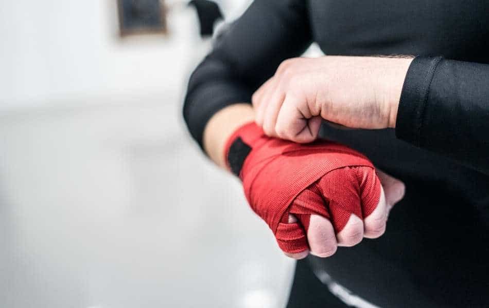 wrap your hands for kickboxing